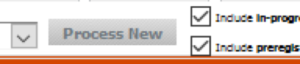 "Process New" button in the Look Ahead panel